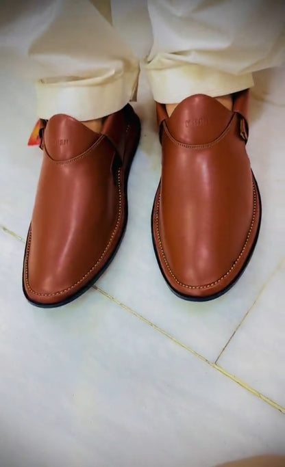 Brown chappal boot